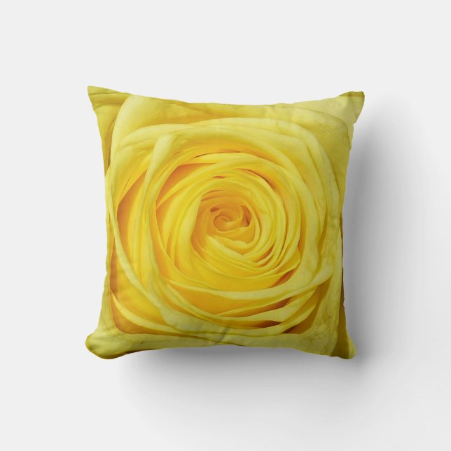 Elegant Yellow Rose Collection Cushion (Front)