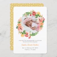  Elegant Yellow Rose Wreath Floral Photo Birth 