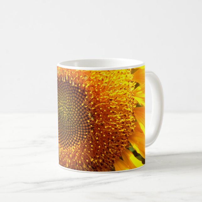 Elegant yellow sunflower   coffee mug (Front Right)