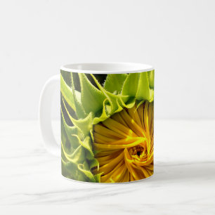 Elegant yellow sunflower photo coffee mug