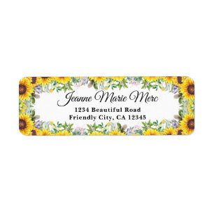 Elegant Yellow Sunflowers Floral