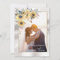 Elegant Yellow Watercolor Sunflower Sunny