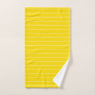 Elegant Yellow White Stripe Template Trend Colours Hand Towel
