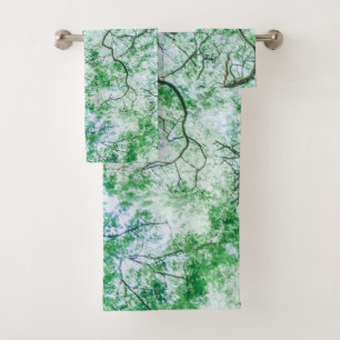 Elegant yet Spooky Leaves and Branches Towel Set