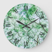 Elegant yet Spooky Leaves and Branches Wall Clock