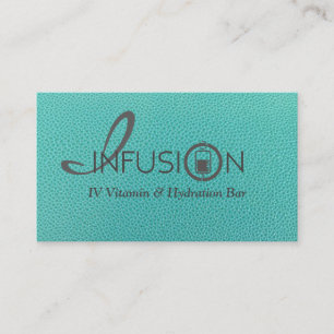 Elegant, yet trendy, beautiful teal and white card