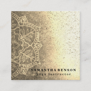 Elegant Yoga Square Business Card