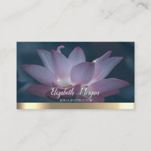 Elegant Yoga Stylish Lotus  Business Card