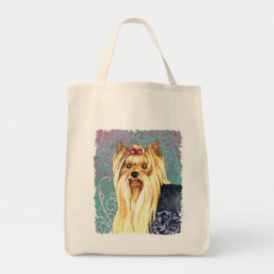 Elegant Yorkie Tote Bag