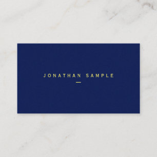 Elegant Your Custom Text Matte Paper Blue Luxury Business Card