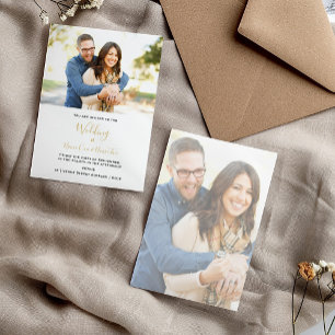 Elegant your own photo wedding invitation