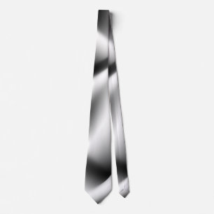 Elegant Zebra Abstract Black and White Tie