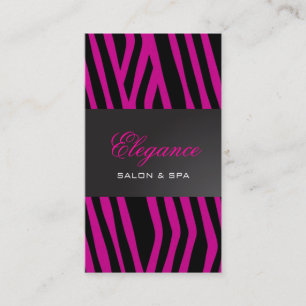 Elegant Zebra Print Business Card