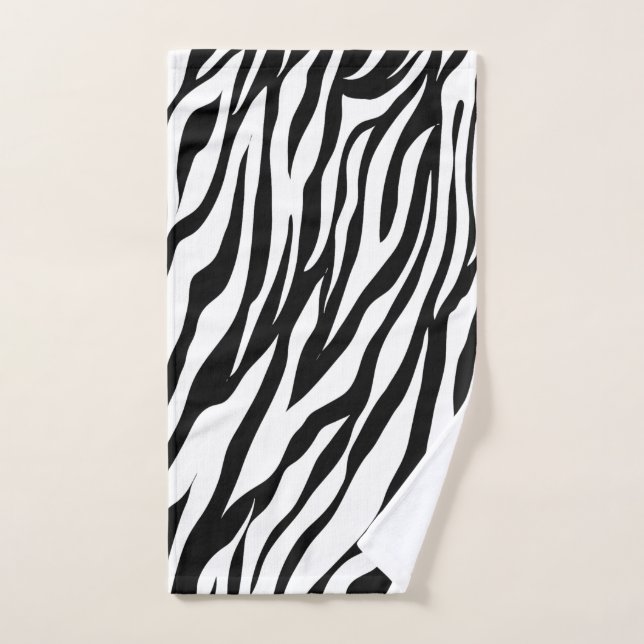 Elegant Zebra Skin Hand Towel (Hand Towel)