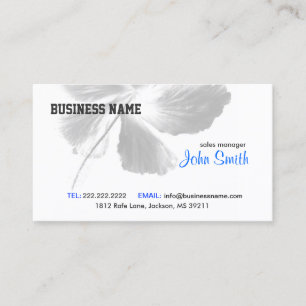 Elegant Zen Floral Business Card