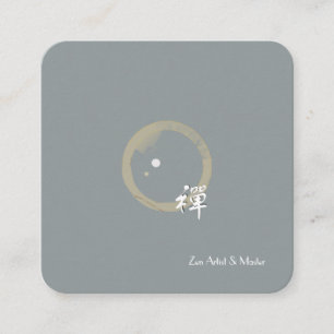 Elegant Zen Square Business Card
