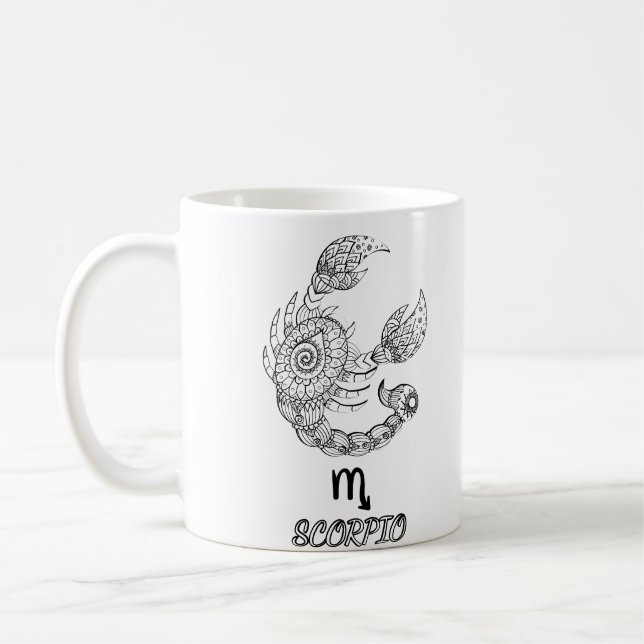 Elegant Zodiac sign  Coffee Mug (Left)