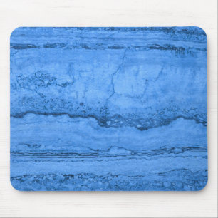 ElegantBlue Granite pattern blue marble Mouse Mat