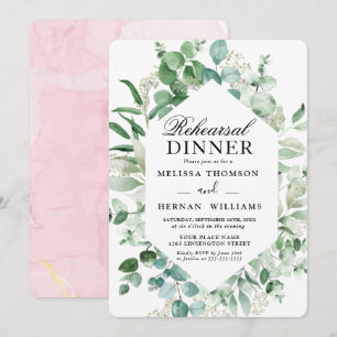 Elegante Autobús de Ensayos de Invitación de Cena Invitation