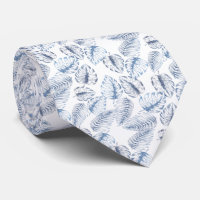 elegante blanco con hojas azules