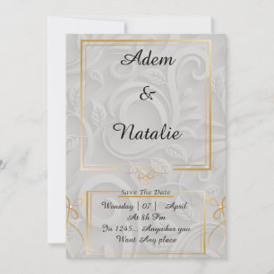 élégante carte d'invitation   invitation