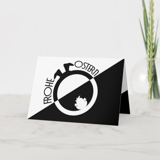 Elegante frohe Ostern für Deine Liebsten! Card (Front)