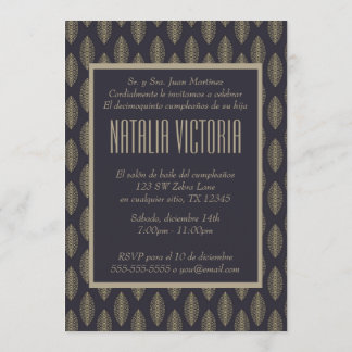 Elegante Quinceanera  Invitaciones Invitation