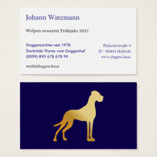Elegante silhouet van een Deense dog