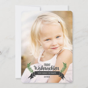 Elegante Weihnachtsfotokarten Holiday Card