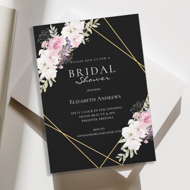 Elegantes Brautparty Boho Einladung Invitation (Creator Uploaded)