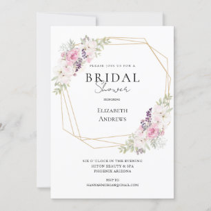 Elegantes Brautparty Boho Einladung Invitation
