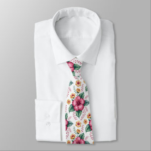 Elegantly Aesthetic Floral Pattern Tie