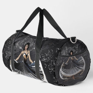 Elegantly dancing woman  duffle bag