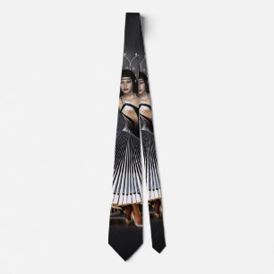 Elegantly dancing woman  tie