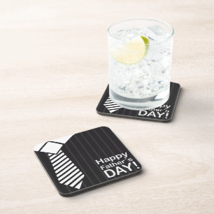 Elegantly Dressed Bringing Happy Fathers Day Wish  Coaster