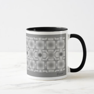 Elegantly Grey Patterned Mug