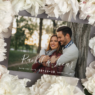 Elegantly Penned Photo Save the Date