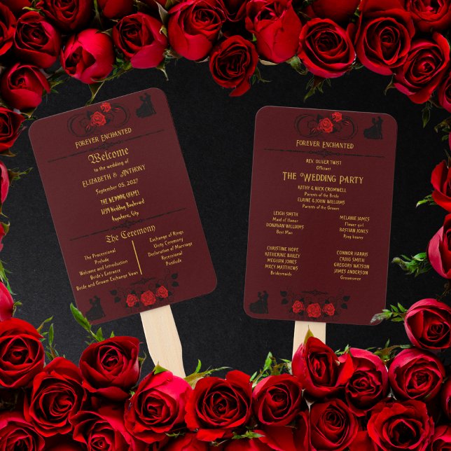 Elegantly Personalised Wedding  Hand Fan (Creator Uploaded)