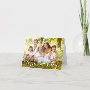 Elegantly Scripted Mother's Day Photo Card