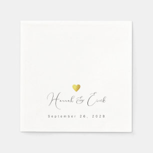 Elegantly Signed Wedding Napkin
