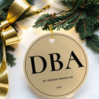Elegantly Simple Gold DBA Graduation