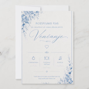 Elegantni dizajn pozivnice za venčanje invitation