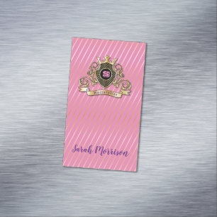 Elegenat Gold Monagram Fashioned Business card