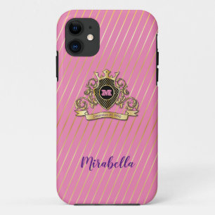 Elegenat Gold Monagram Fashioned iPhone 11 Case