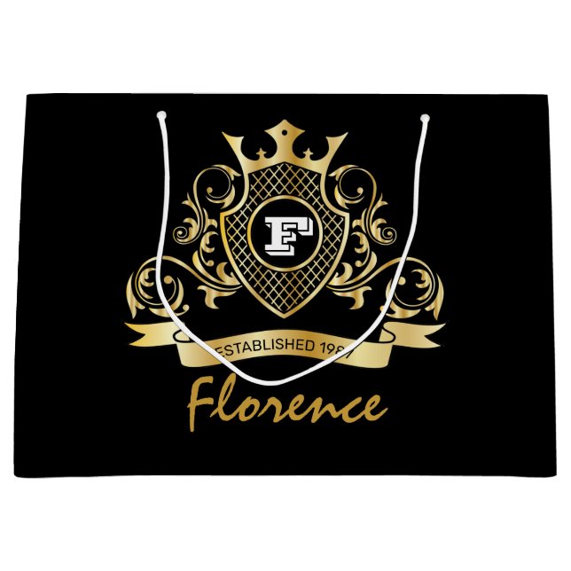 Elegenat Monagram Fashioned Gift Bag (Front)