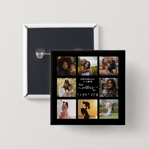 Elegent first mothers day 15 cm square badge