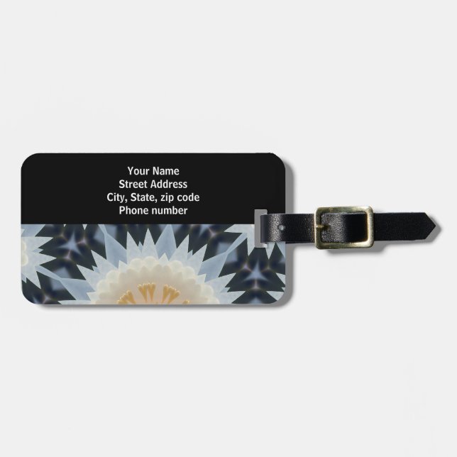 Elegent Fractal Luggage Tag (Front Horizontal)