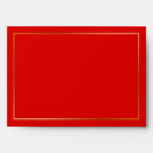 Elegent red gold invitation envelopes