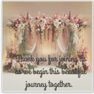 Elegent Wedding stage with Welcome text