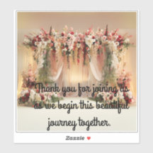 Elegent Wedding stage with Welcome text